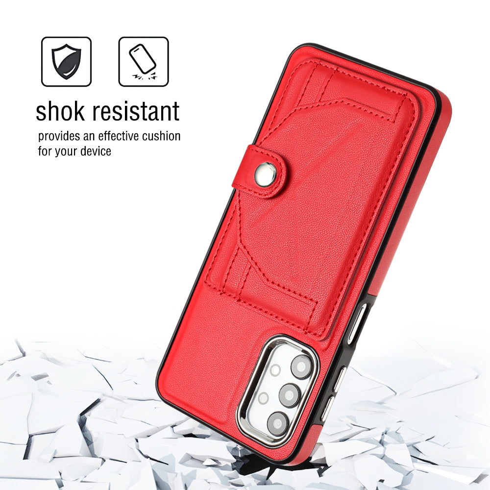 Samsung Galaxy F23 5G Shockproof Leather Phone Case with Card Holder - Stylish, Durable, and Convenient