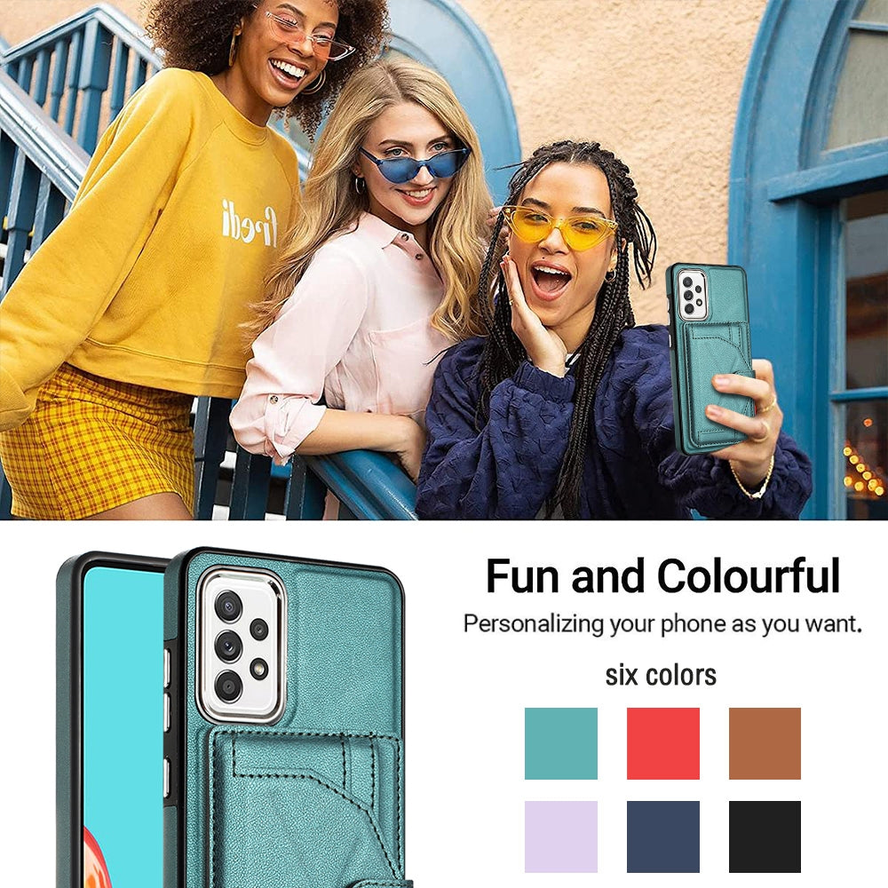 Samsung Galaxy A53 5G Shockproof Leather Phone Case with Card Holder - Stylish, Durable, and Convenient