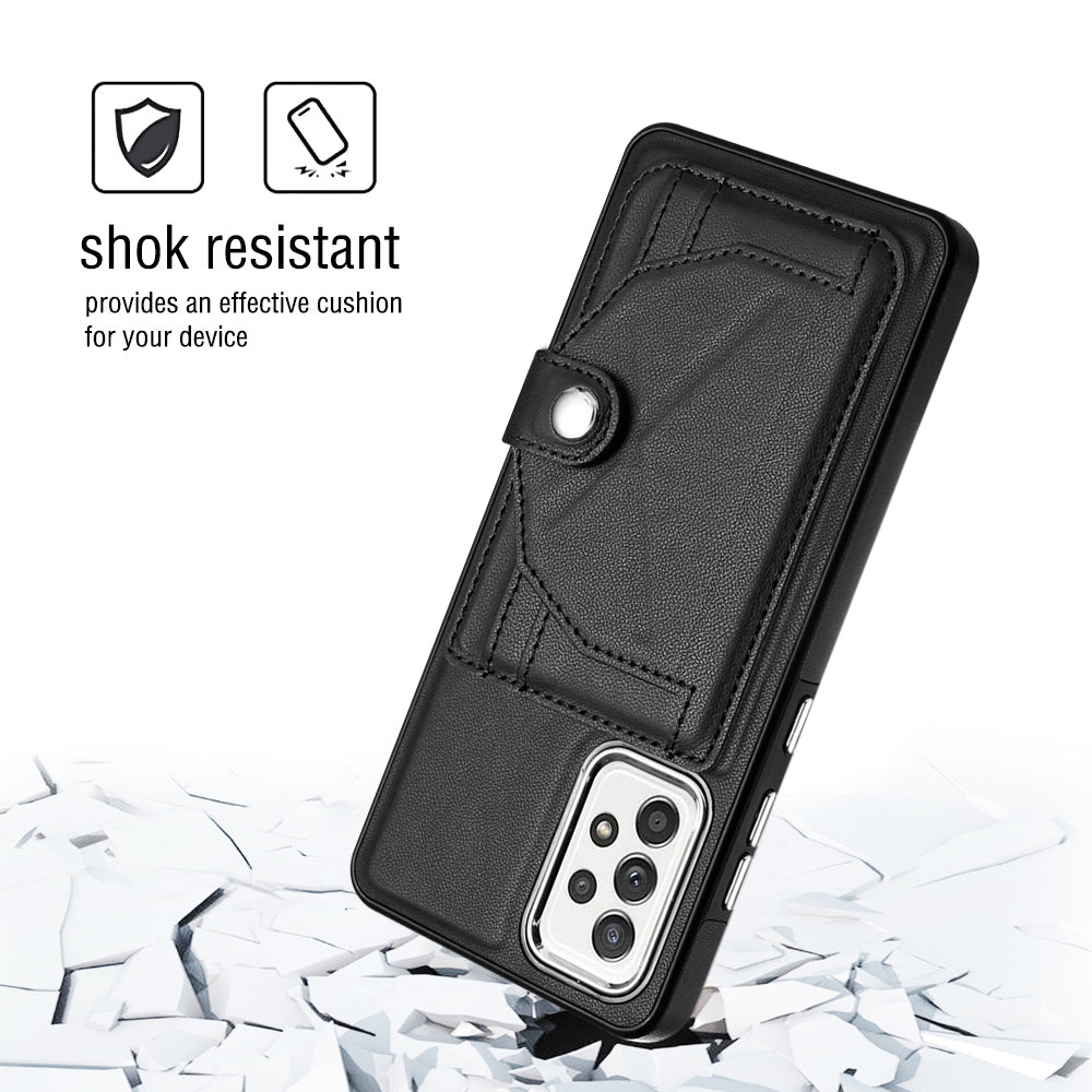 Samsung Galaxy A53 5G Shockproof Leather Phone Case with Card Holder - Stylish, Durable, and Convenient