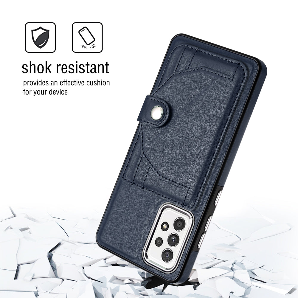 Samsung Galaxy A53 5G Shockproof Leather Phone Case with Card Holder - Stylish, Durable, and Convenient