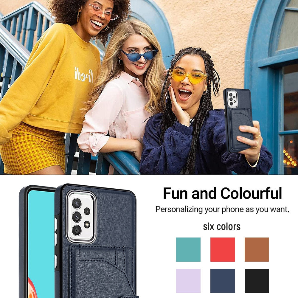 Samsung Galaxy A53 5G Shockproof Leather Phone Case with Card Holder - Stylish, Durable, and Convenient