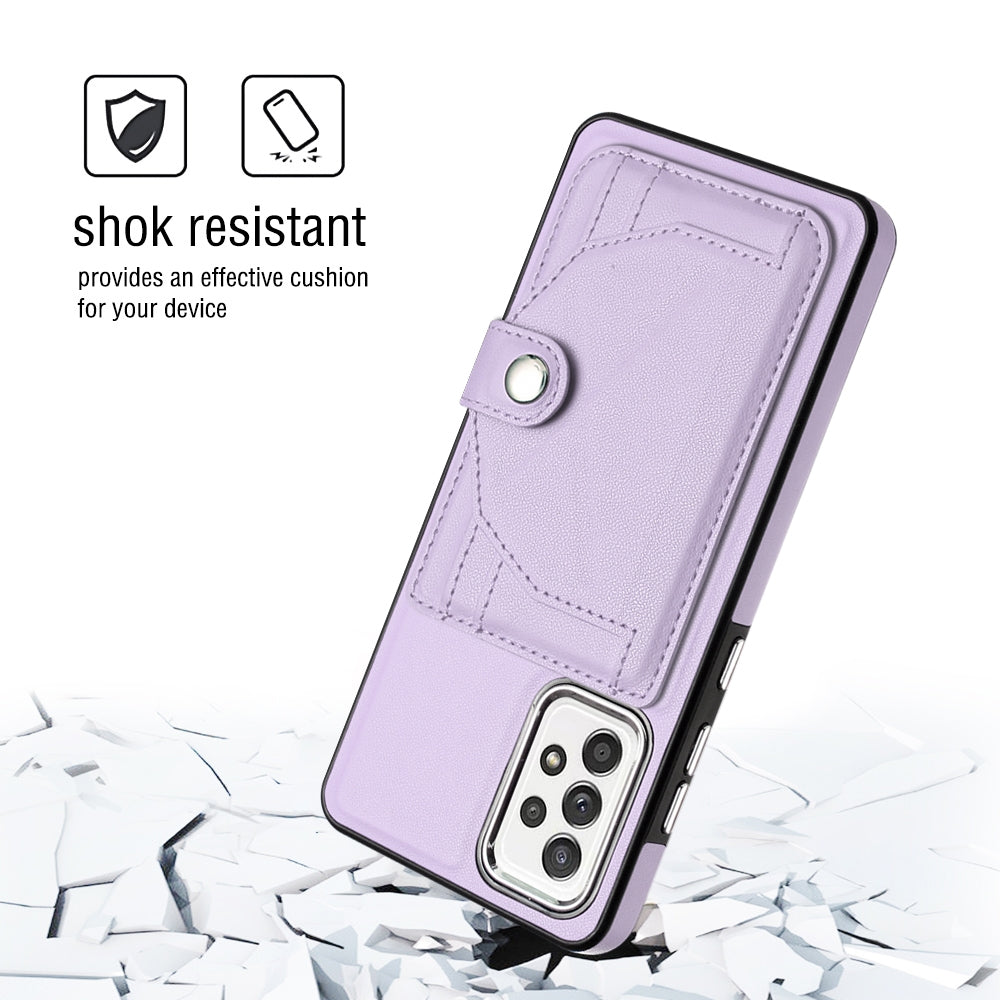 Samsung Galaxy A53 5G Shockproof Leather Phone Case with Card Holder - Stylish, Durable, and Convenient