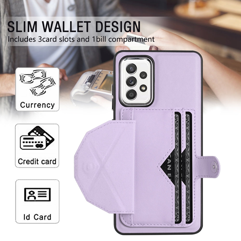 Samsung Galaxy A53 5G Shockproof Leather Phone Case with Card Holder - Stylish, Durable, and Convenient