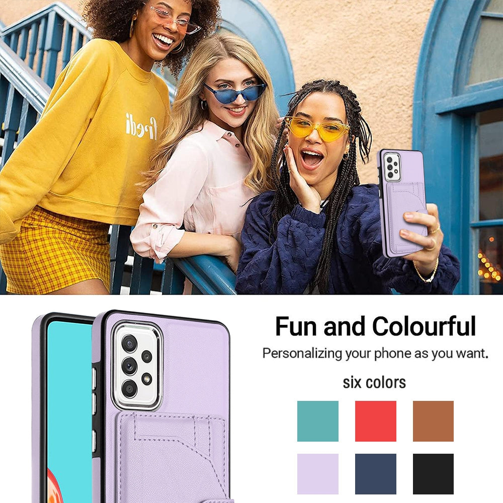 Samsung Galaxy A53 5G Shockproof Leather Phone Case with Card Holder - Stylish, Durable, and Convenient