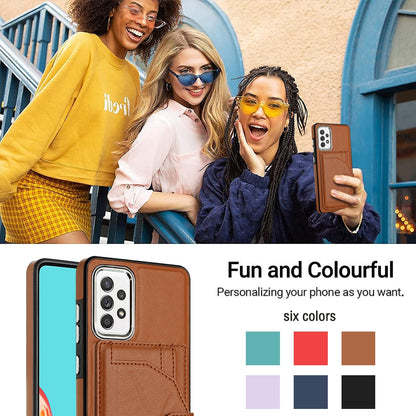 Samsung Galaxy A53 5G Shockproof Leather Phone Case with Card Holder - Stylish, Durable, and Convenient