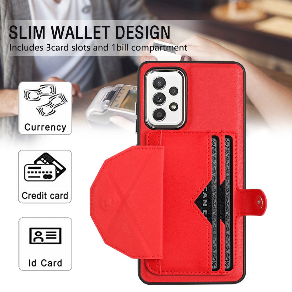 Samsung Galaxy A53 5G Shockproof Leather Phone Case with Card Holder - Stylish, Durable, and Convenient