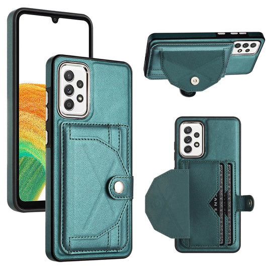 Samsung Galaxy A73 5G Shockproof Leather Phone Case with Card Holder - Stylish, Durable, and Convenient