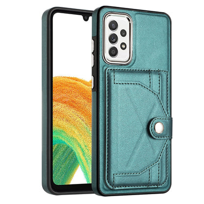 Samsung Galaxy A73 5G Shockproof Leather Phone Case with Card Holder - Stylish, Durable, and Convenient
