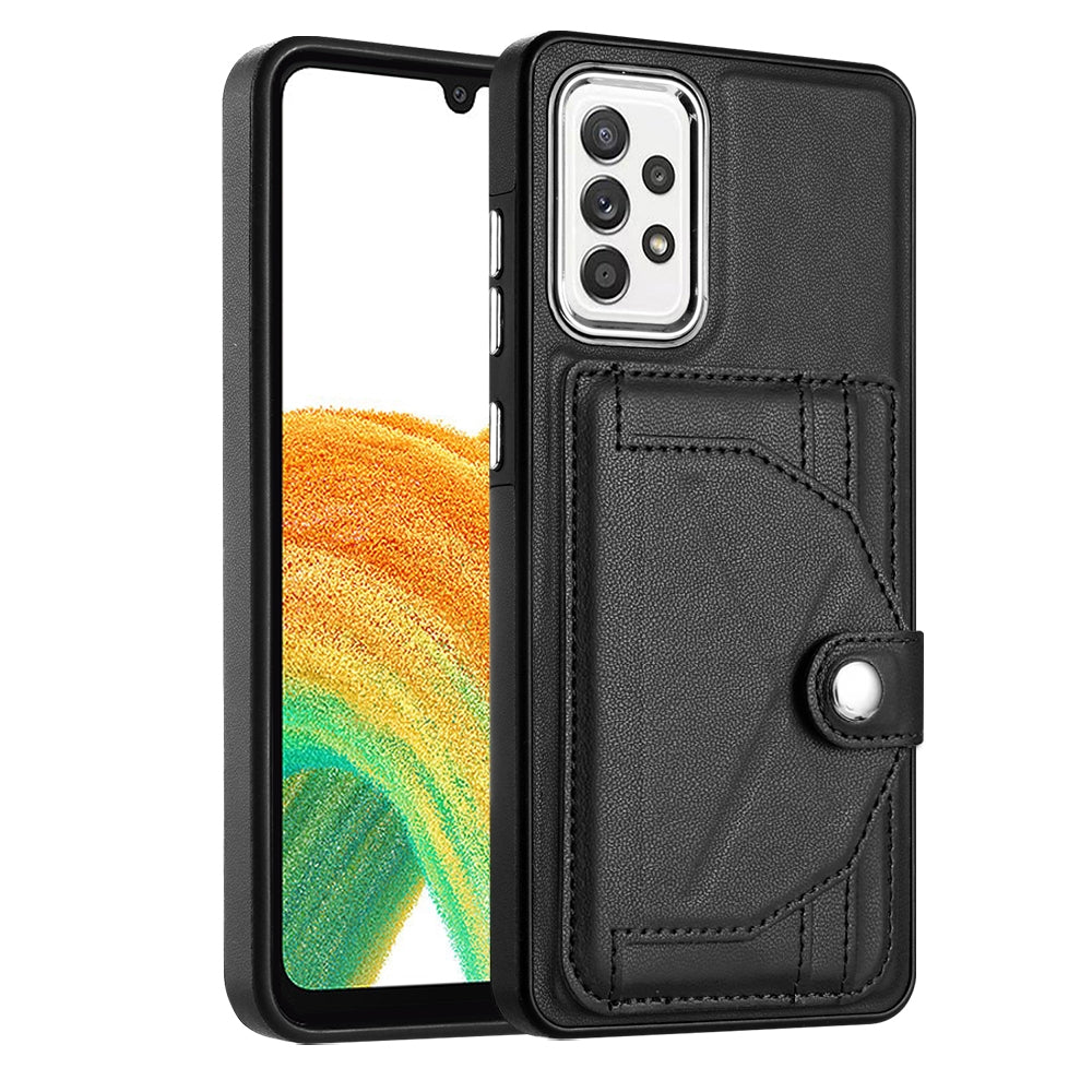 Samsung Galaxy A73 5G Shockproof Leather Phone Case with Card Holder - Stylish, Durable, and Convenient