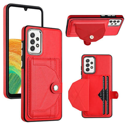Samsung Galaxy A73 5G Shockproof Leather Phone Case with Card Holder - Stylish, Durable, and Convenient