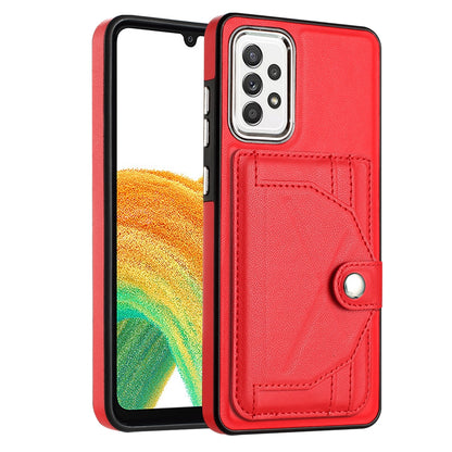 Samsung Galaxy A73 5G Shockproof Leather Phone Case with Card Holder - Stylish, Durable, and Convenient