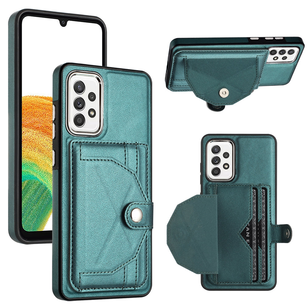 Samsung Galaxy A33 5G Shockproof Leather Phone Case with Card Holder - Stylish, Durable, and Convenient