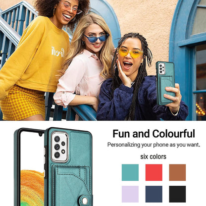 Samsung Galaxy A33 5G Shockproof Leather Phone Case with Card Holder - Stylish, Durable, and Convenient