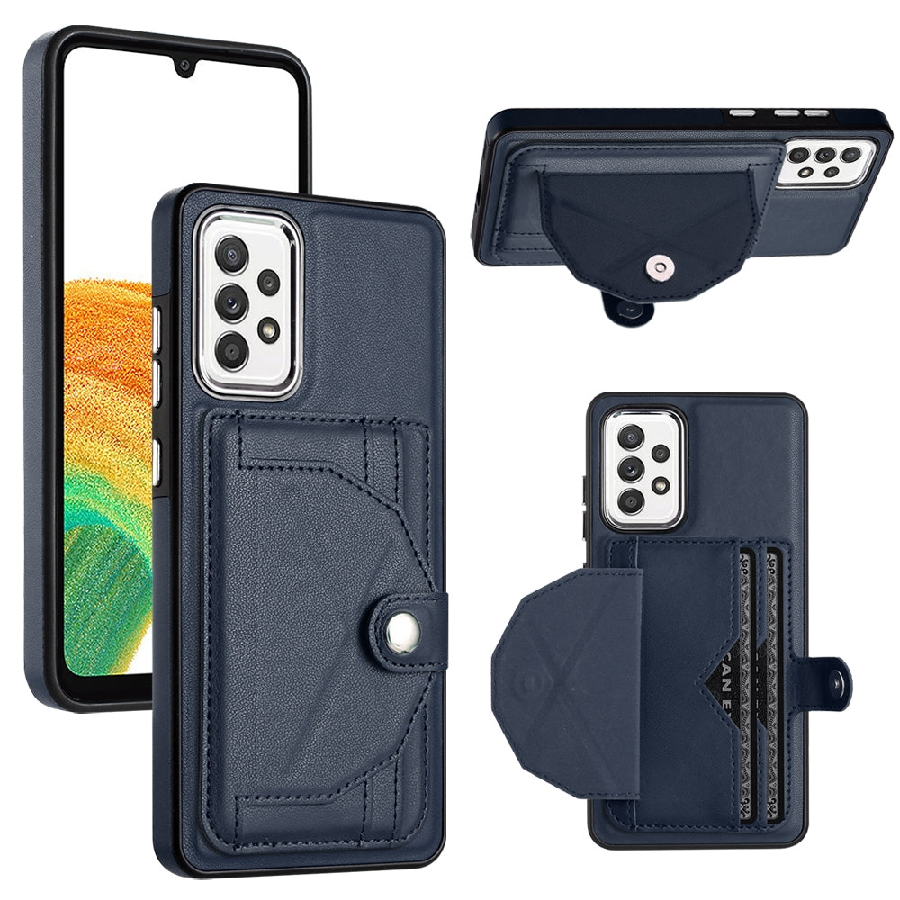 Samsung Galaxy A33 5G Shockproof Leather Phone Case with Card Holder - Stylish, Durable, and Convenient