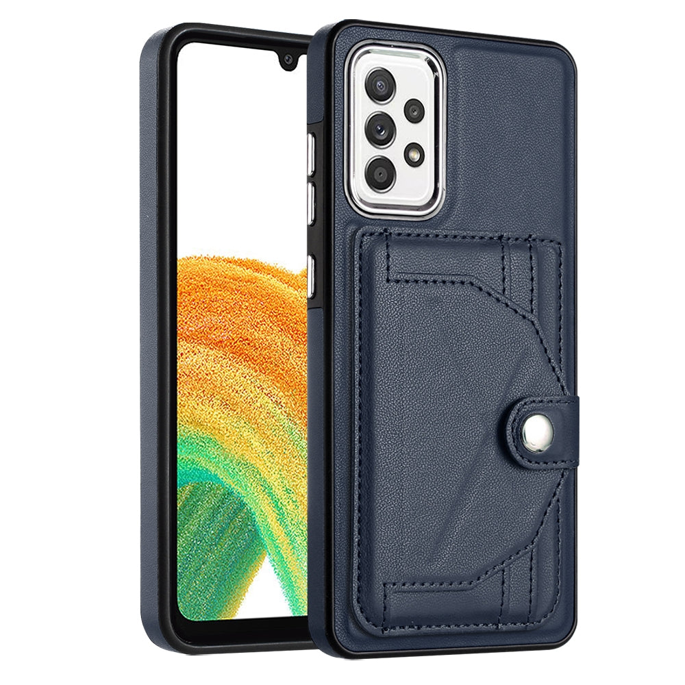 Samsung Galaxy A33 5G Shockproof Leather Phone Case with Card Holder - Stylish, Durable, and Convenient