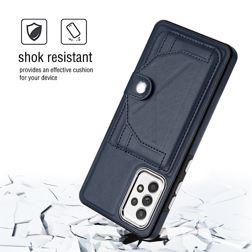 Samsung Galaxy A33 5G Shockproof Leather Phone Case with Card Holder - Stylish, Durable, and Convenient