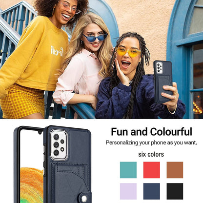 Samsung Galaxy A33 5G Shockproof Leather Phone Case with Card Holder - Stylish, Durable, and Convenient