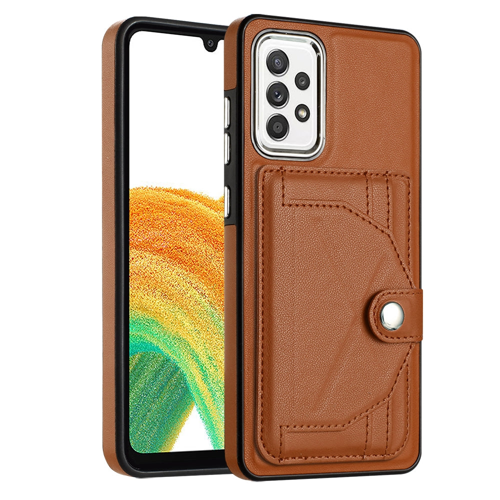 Samsung Galaxy A33 5G Shockproof Leather Phone Case with Card Holder - Stylish, Durable, and Convenient