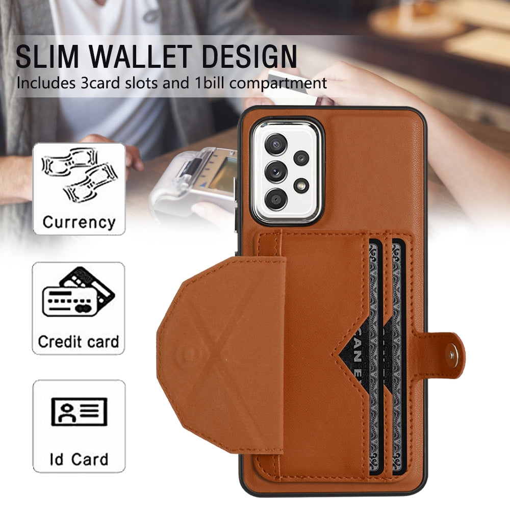 Samsung Galaxy A33 5G Shockproof Leather Phone Case with Card Holder - Stylish, Durable, and Convenient