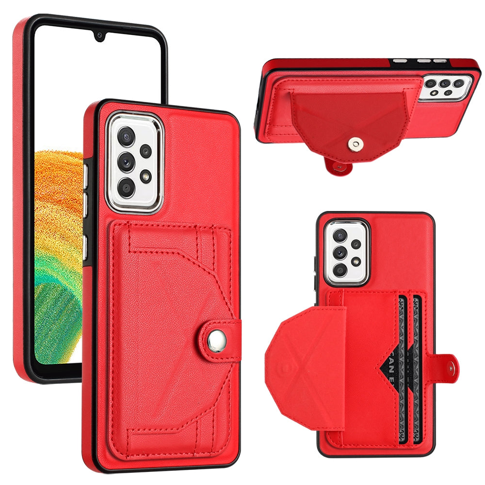 Samsung Galaxy A33 5G Shockproof Leather Phone Case with Card Holder - Stylish, Durable, and Convenient