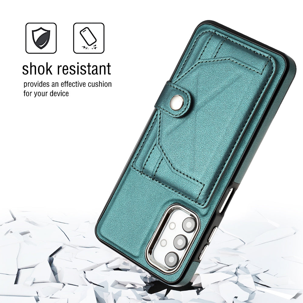 Samsung Galaxy A13 4G Shockproof Leather Phone Case with Card Holder - Stylish, Durable, and Convenient
