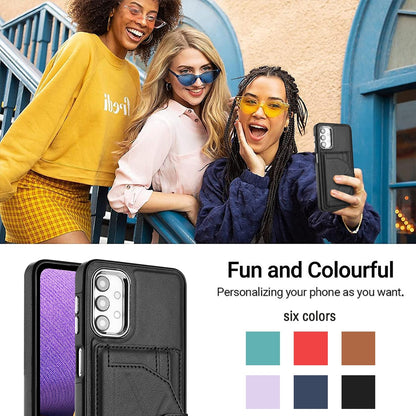 Samsung Galaxy A13 4G Shockproof Leather Phone Case with Card Holder - Stylish, Durable, and Convenient