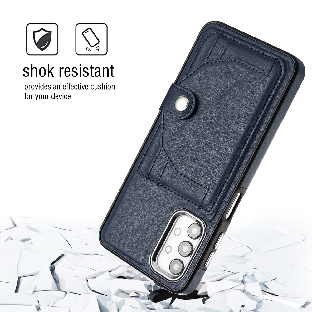 Samsung Galaxy A13 4G Shockproof Leather Phone Case with Card Holder - Stylish, Durable, and Convenient