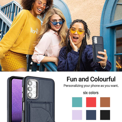 Samsung Galaxy A13 4G Shockproof Leather Phone Case with Card Holder - Stylish, Durable, and Convenient