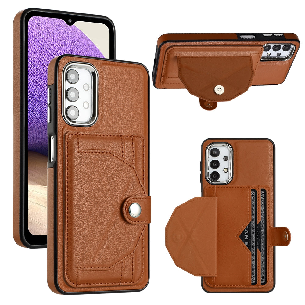 Samsung Galaxy A13 4G Shockproof Leather Phone Case with Card Holder - Stylish, Durable, and Convenient