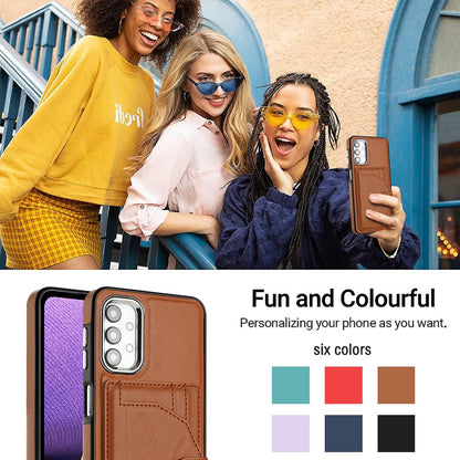 Samsung Galaxy A13 4G Shockproof Leather Phone Case with Card Holder - Stylish, Durable, and Convenient