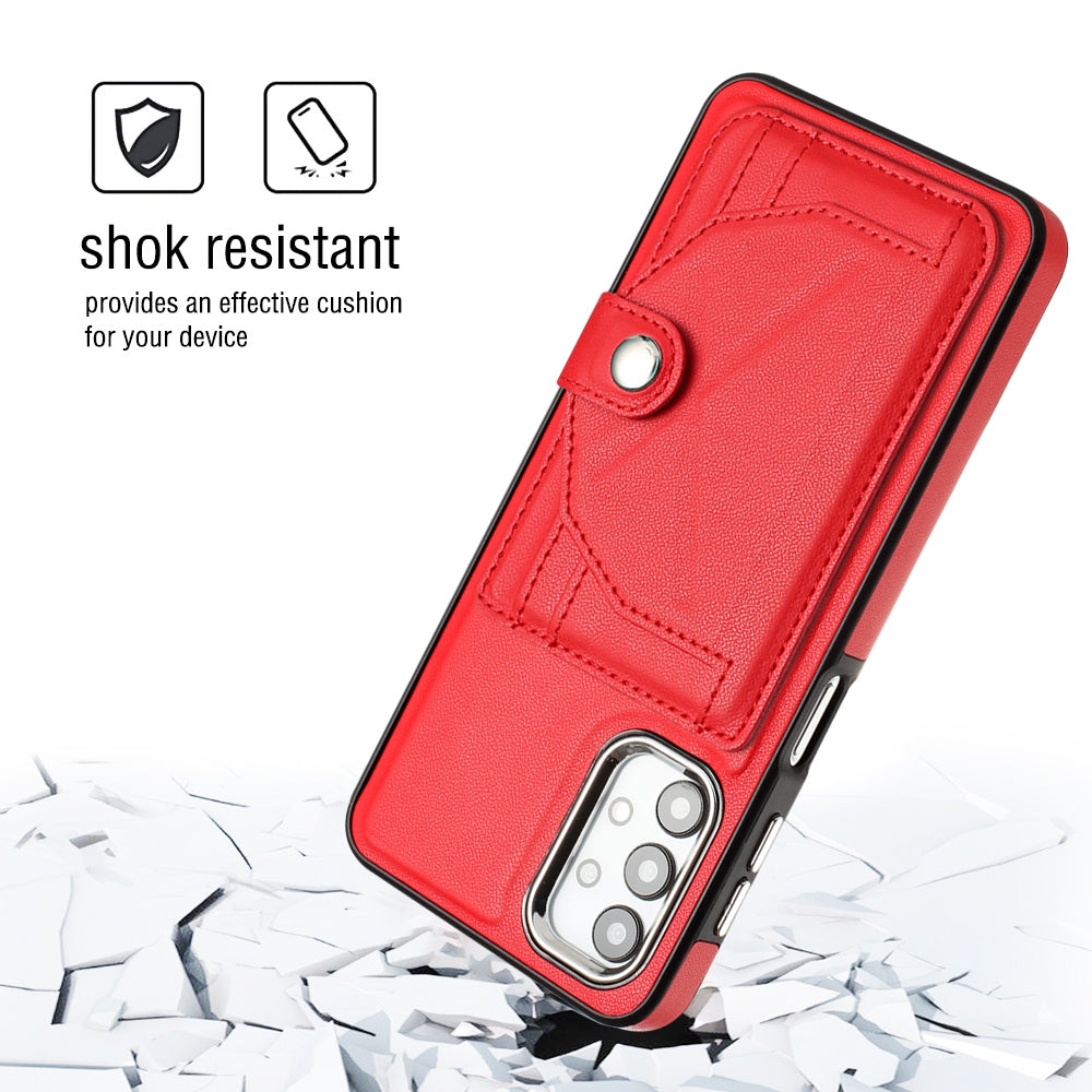 Samsung Galaxy A13 4G Shockproof Leather Phone Case with Card Holder - Stylish, Durable, and Convenient