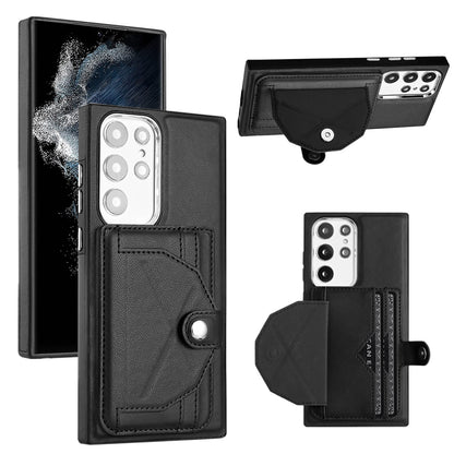 Samsung Galaxy S22 Ultra 5G Shockproof Leather Phone Case with Card Holder - Stylish, Durable, and Convenient
