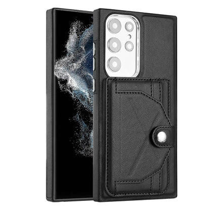 Samsung Galaxy S22 Ultra 5G Shockproof Leather Phone Case with Card Holder - Stylish, Durable, and Convenient