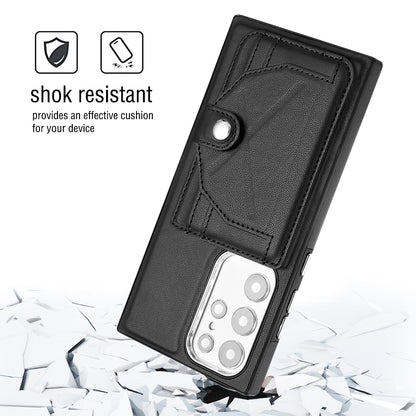 Samsung Galaxy S22 Ultra 5G Shockproof Leather Phone Case with Card Holder - Stylish, Durable, and Convenient