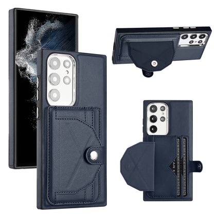Samsung Galaxy S22 Ultra 5G Shockproof Leather Phone Case with Card Holder - Stylish, Durable, and Convenient