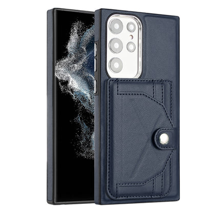 Samsung Galaxy S22 Ultra 5G Shockproof Leather Phone Case with Card Holder - Stylish, Durable, and Convenient