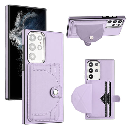 Samsung Galaxy S22 Ultra 5G Shockproof Leather Phone Case with Card Holder - Stylish, Durable, and Convenient