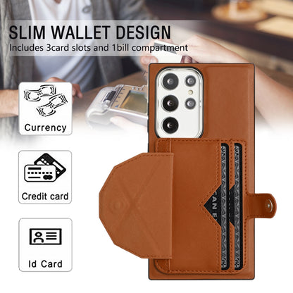 Samsung Galaxy S22 Ultra 5G Shockproof Leather Phone Case with Card Holder - Stylish, Durable, and Convenient