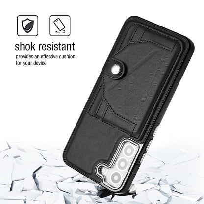 Samsung Galaxy S22 5G Shockproof Leather Phone Case with Card Holder - Stylish, Durable, and Convenient