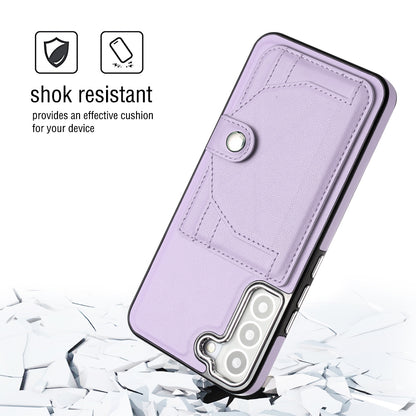 Samsung Galaxy S22 5G Shockproof Leather Phone Case with Card Holder - Stylish, Durable, and Convenient