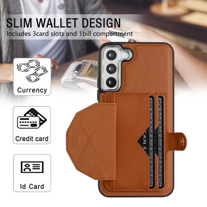 Samsung Galaxy S22 5G Shockproof Leather Phone Case with Card Holder - Stylish, Durable, and Convenient