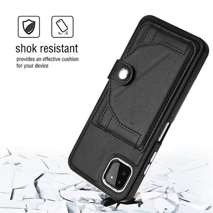 Samsung Galaxy A22 5G Shockproof Leather Phone Case with Card Holder - Stylish, Durable, and Convenient