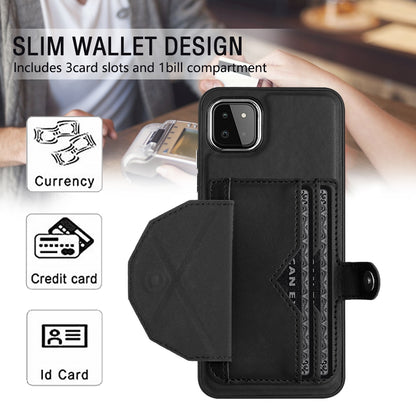 Samsung Galaxy A22 5G Shockproof Leather Phone Case with Card Holder - Stylish, Durable, and Convenient