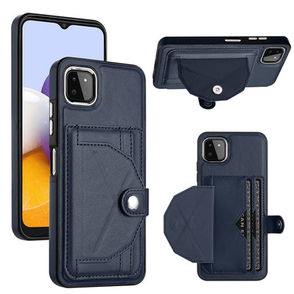Samsung Galaxy A22 5G Shockproof Leather Phone Case with Card Holder - Stylish, Durable, and Convenient