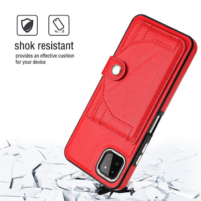 Samsung Galaxy A22 5G Shockproof Leather Phone Case with Card Holder - Stylish, Durable, and Convenient