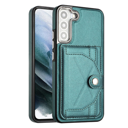 Samsung Galaxy S21 FE 5G Shockproof Leather Phone Case with Card Holder - Stylish, Durable, and Convenient
