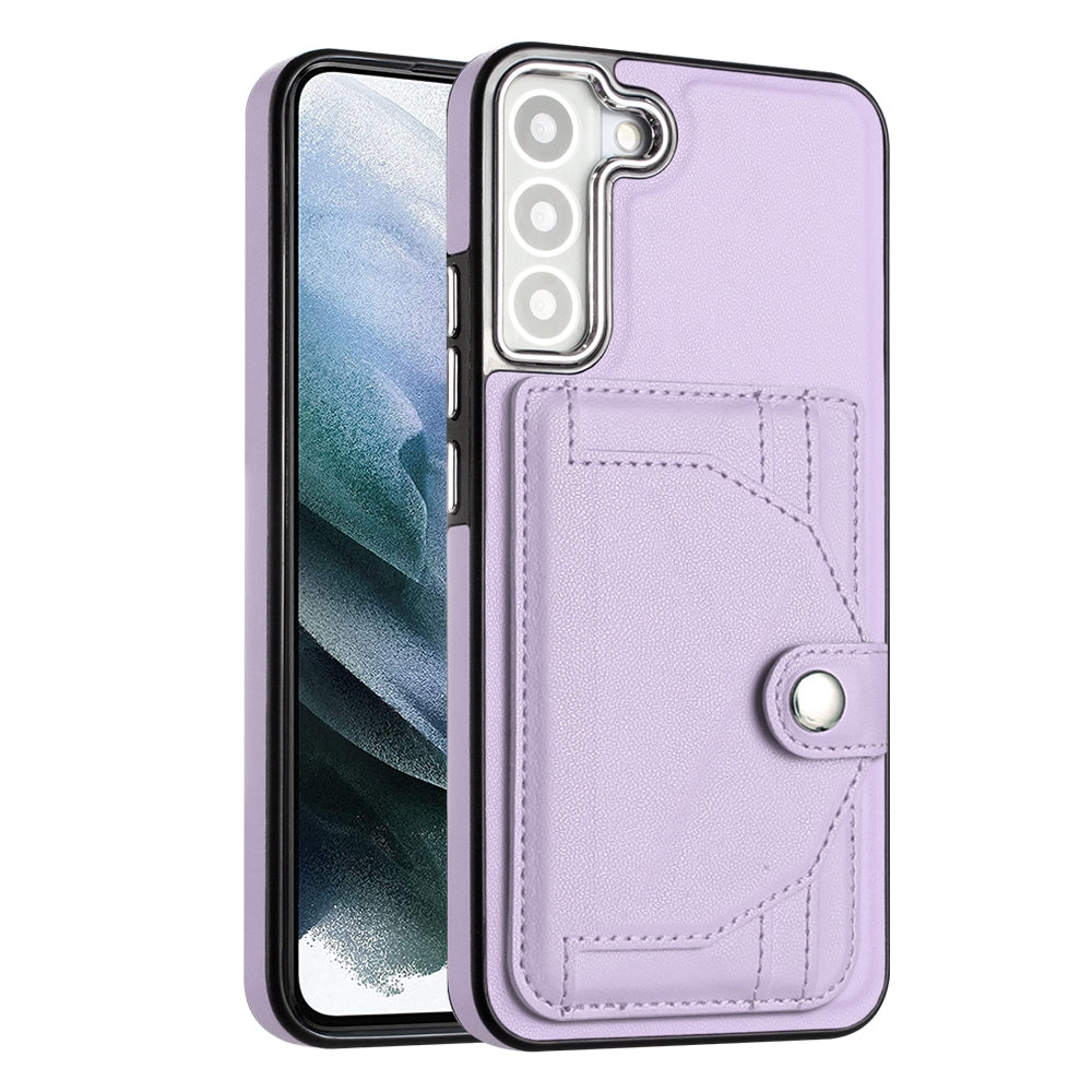 Samsung Galaxy S21 FE 5G Shockproof Leather Phone Case with Card Holder - Stylish, Durable, and Convenient