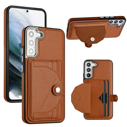 Samsung Galaxy S21 FE 5G Shockproof Leather Phone Case with Card Holder - Stylish, Durable, and Convenient