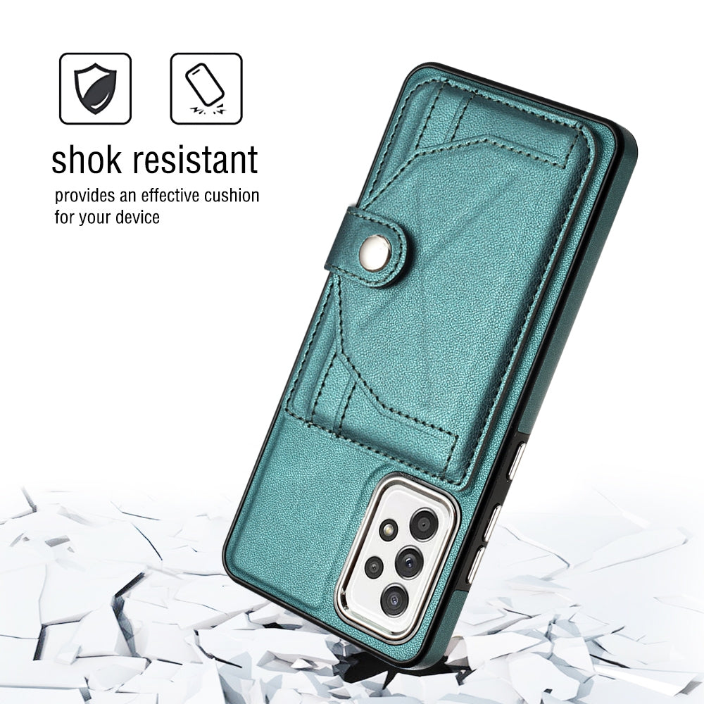 Samsung Galaxy A32 4G Shockproof Leather Phone Case with Card Holder - Stylish, Durable, and Convenient