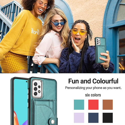 Samsung Galaxy A32 4G Shockproof Leather Phone Case with Card Holder - Stylish, Durable, and Convenient